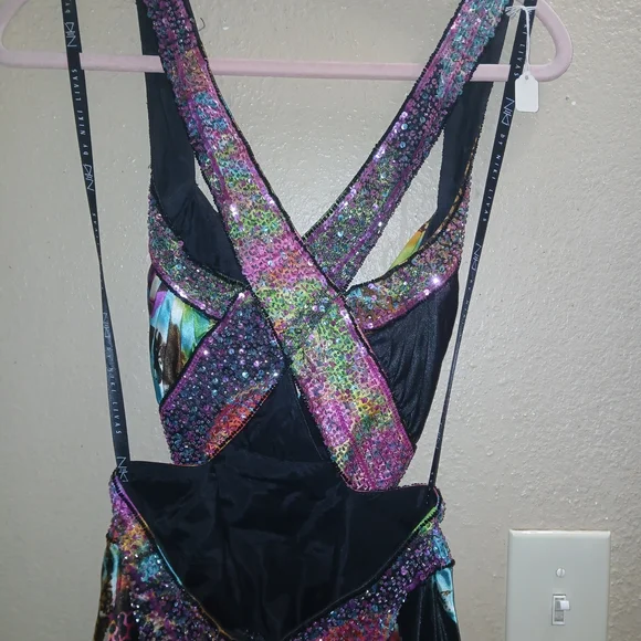 Niki Lavis Vibrant Multicolor Prom Dress - Picture 7 of 7